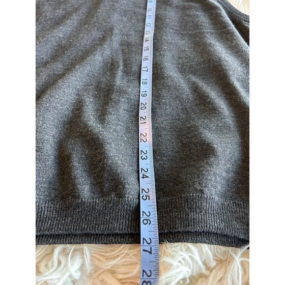 Valda by Toscano Men's Merino Wool V-Neck Knit Sweater Vest Pullover Gray SZ XL - Picture 7 of 8